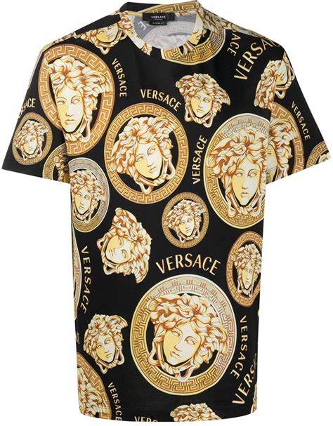 replica versace medusa t shirt|Versace Medusa print t shirt.